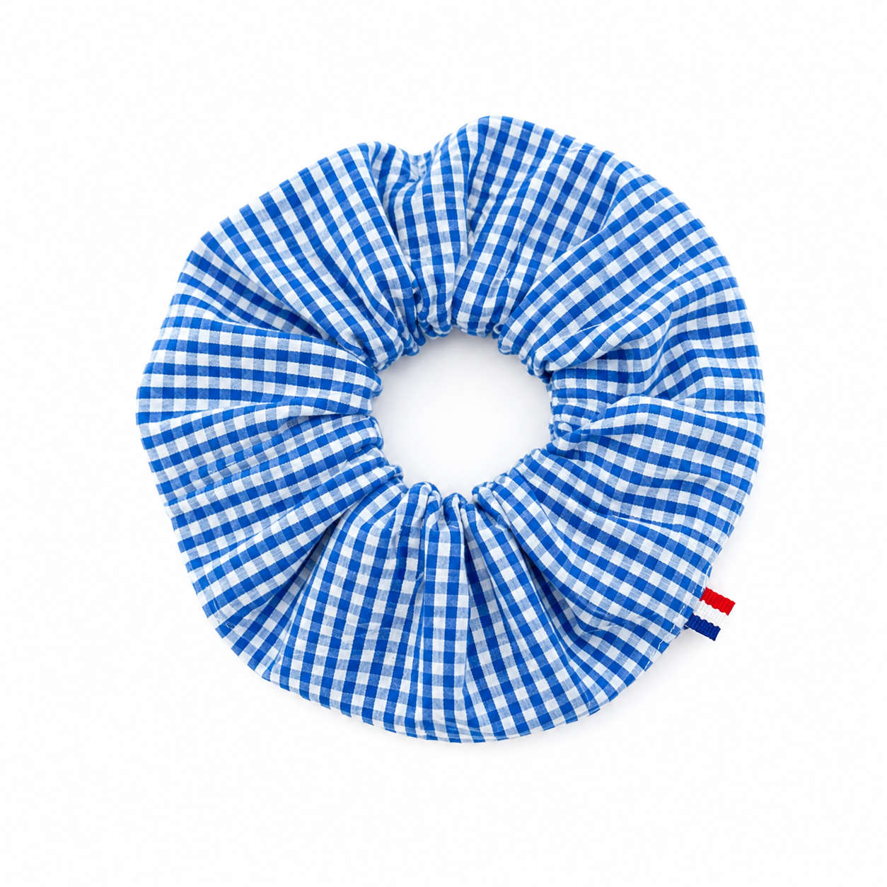 Chouchou vichy bleu