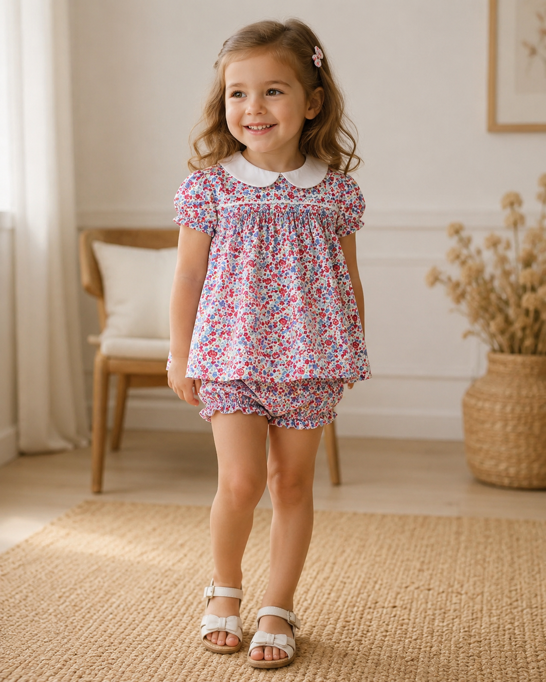🪷 Ensemble floral Rosalie avec bloomer