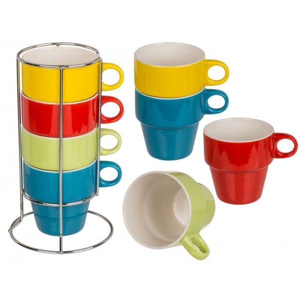 Keramische koffiemokken set