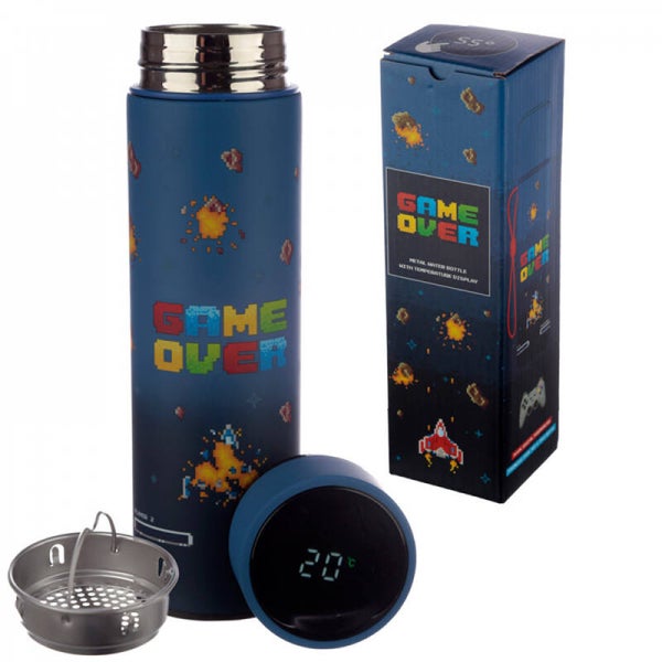 Thermische fles met thermometer - Game Over