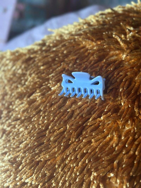 donker blauw mini haar klip