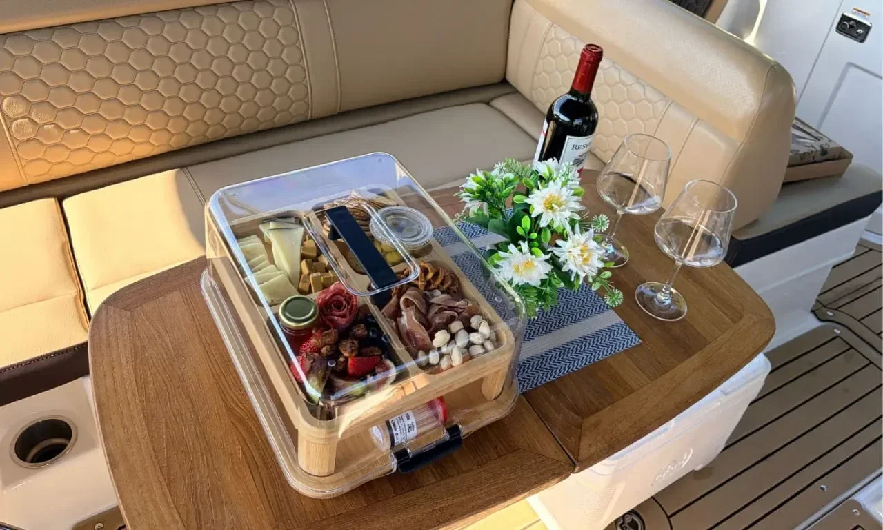 Canapes on the Luxury Sunset cruise