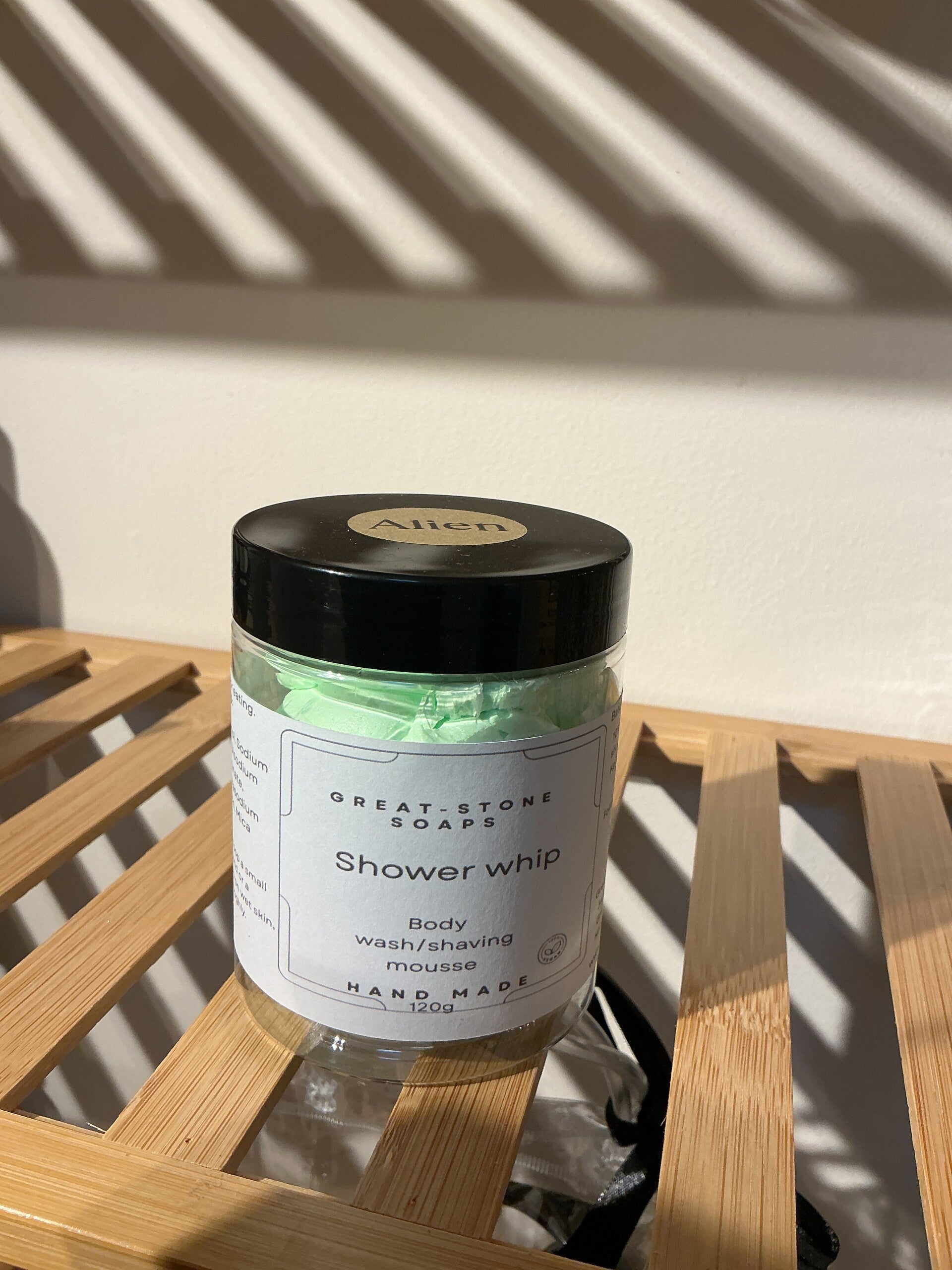 Alienate whipped soap