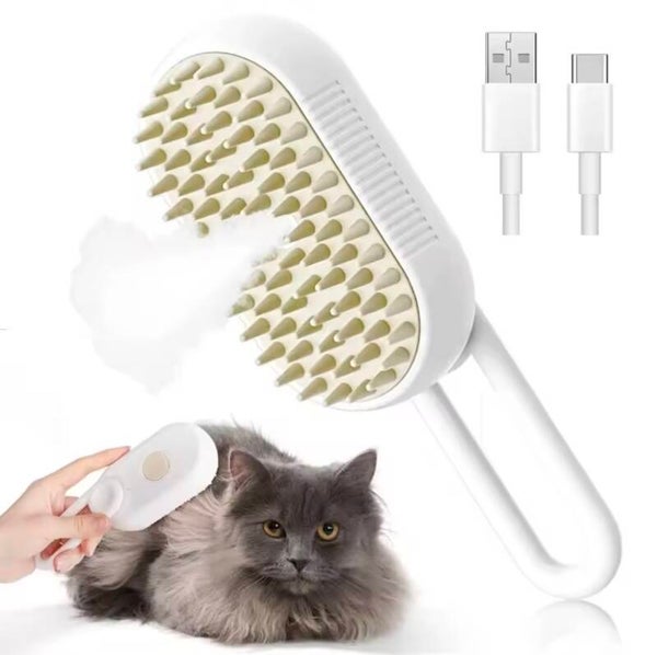 Brosse vapeur autonettoyante pour chat