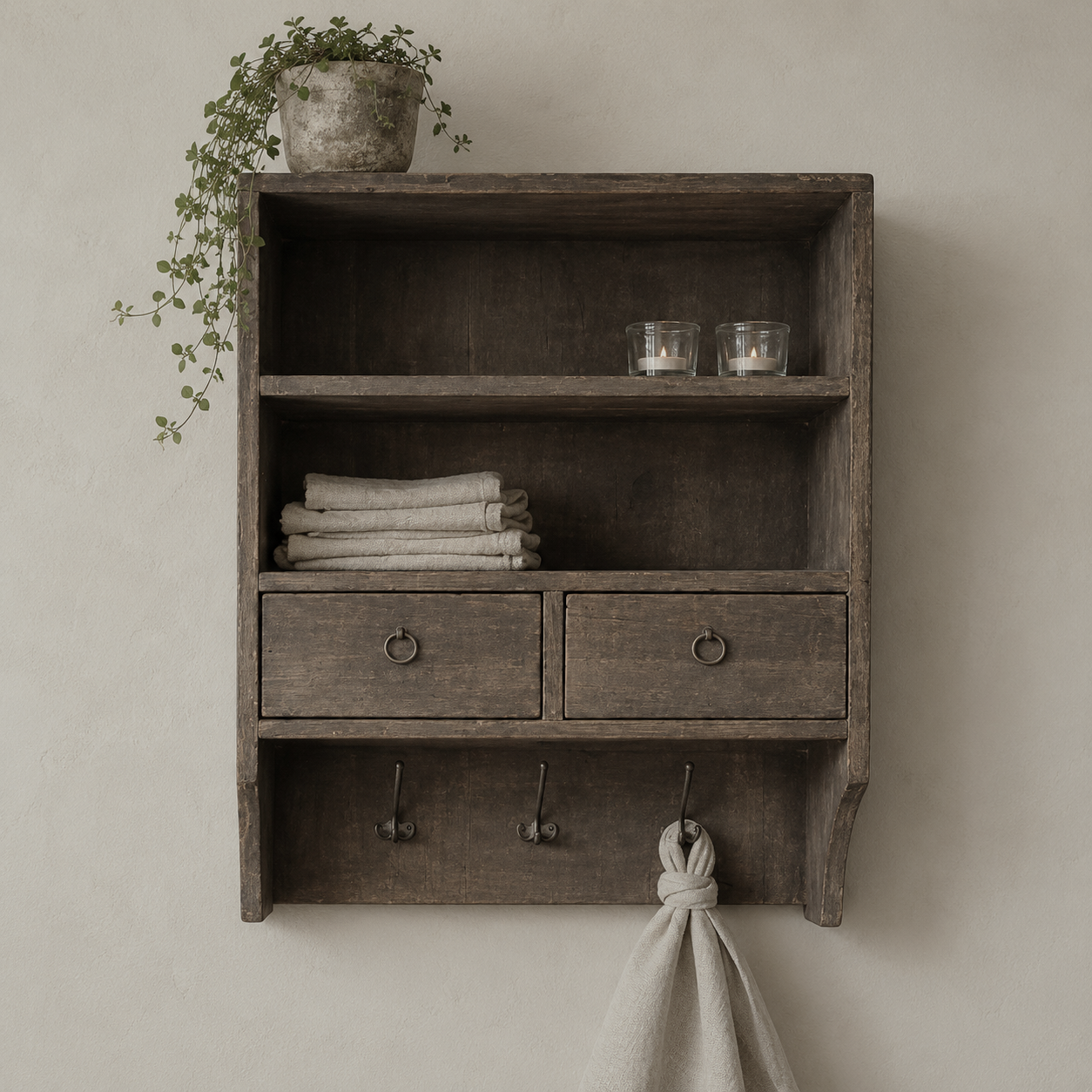 Decoratie - wandrek in driftwood