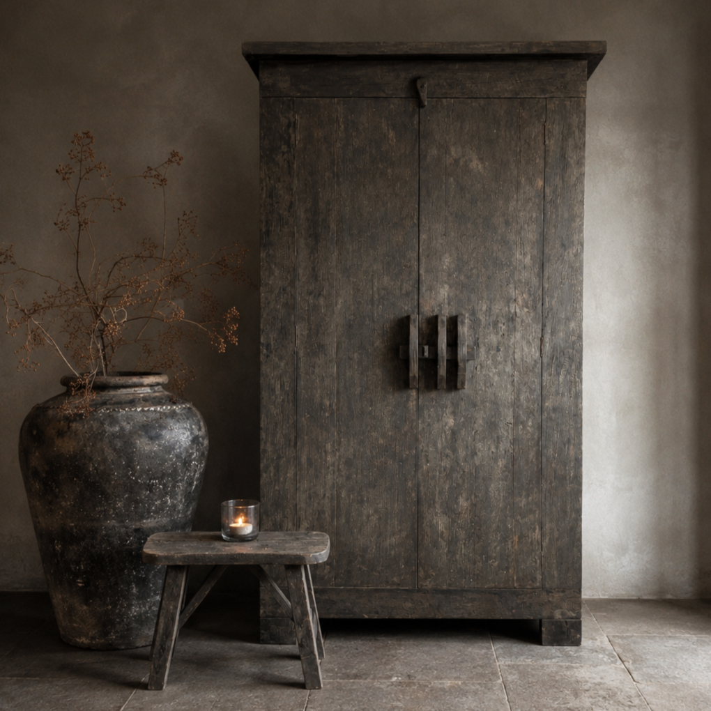 Old Barn - kast en krukje