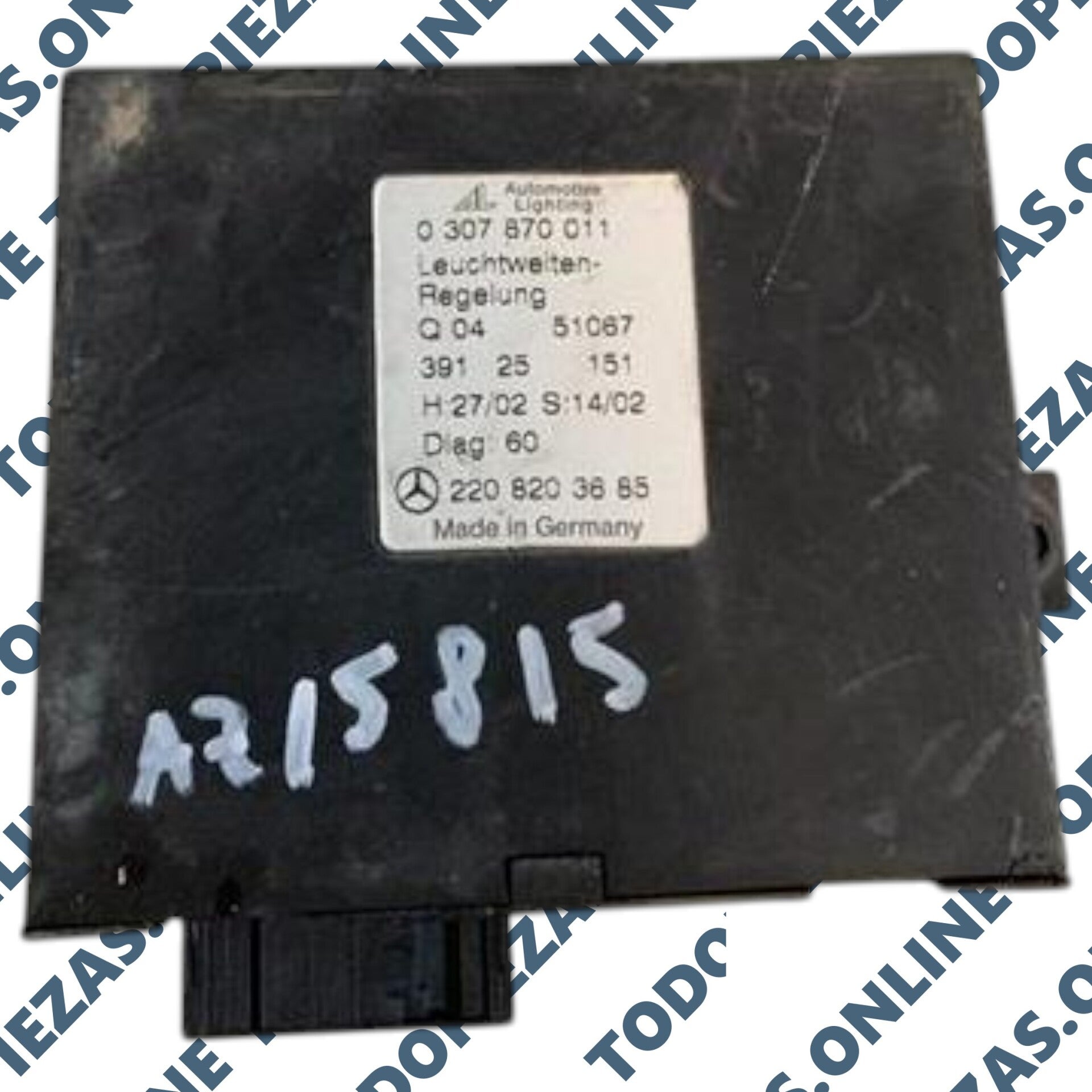 Centralita de Luces Xenón Mercedes-Benz OEM: 2208203685