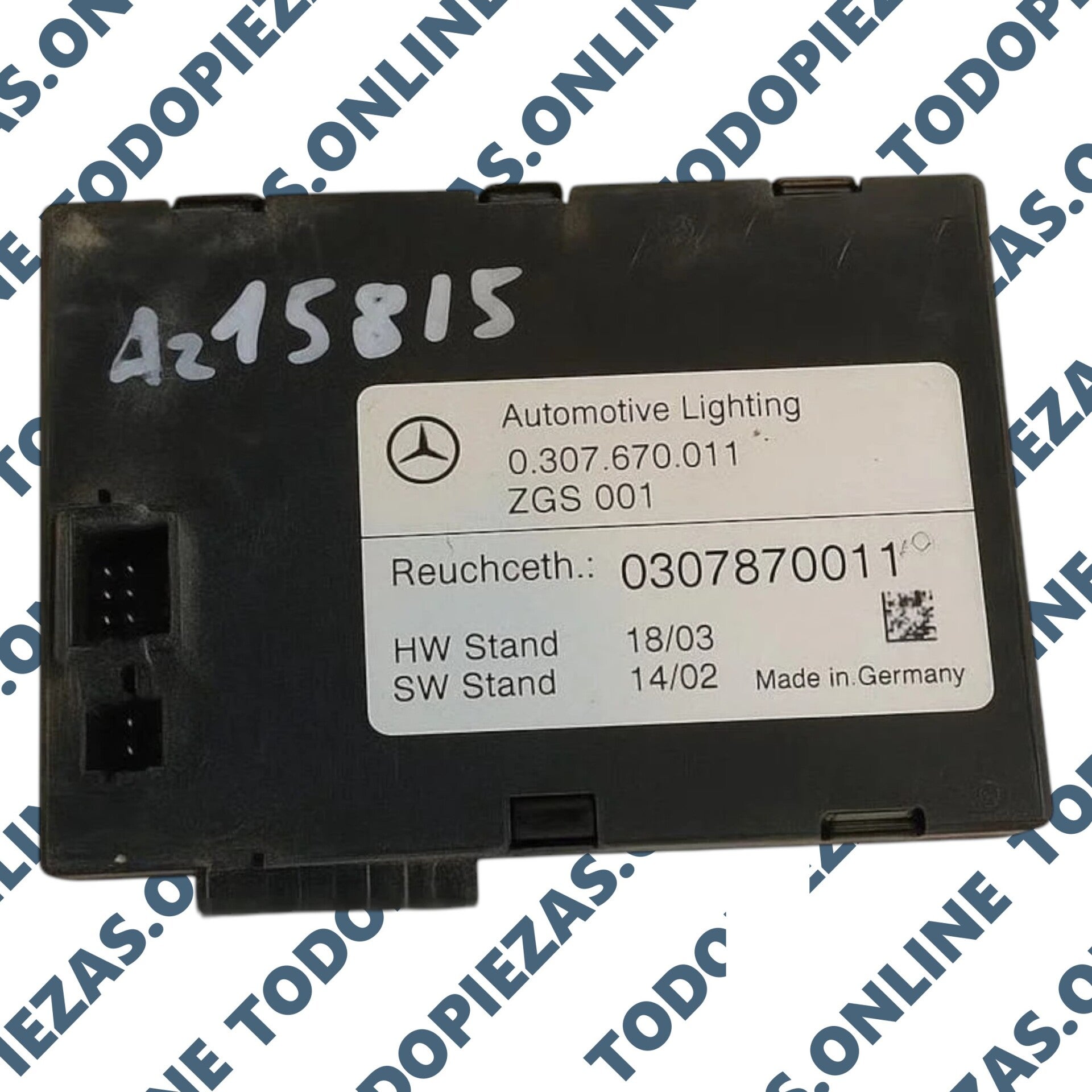 Módulo Central Gateway (ZGW) Mercedes-Benz OEM: A2204451900