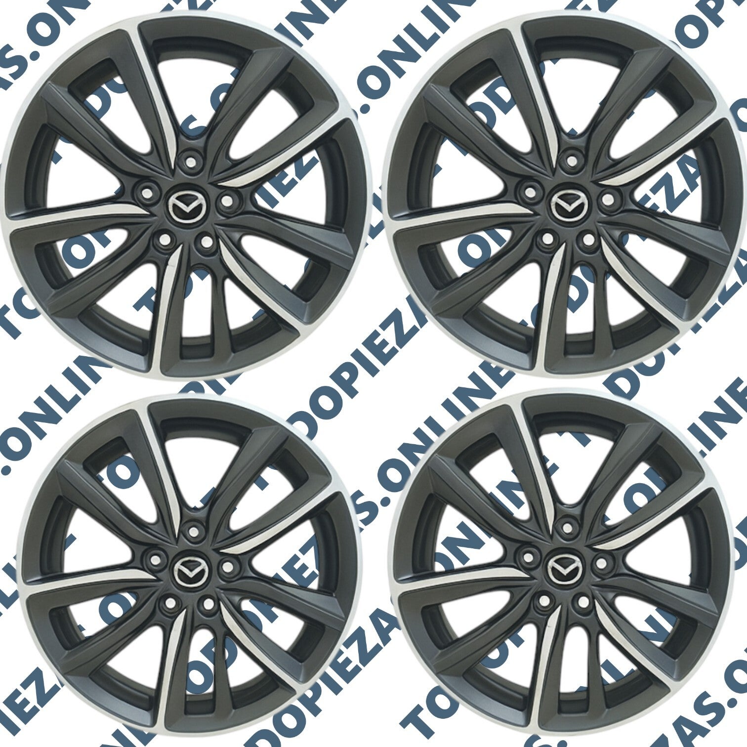 Juego de 4 llantas de aluminio Mazda CX-5 OEM: 9965117090