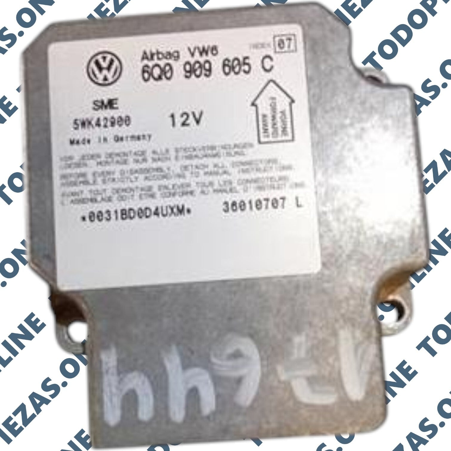 Centralita de Control Airbag SRS Volkswagen OEM: 6Q0909605C