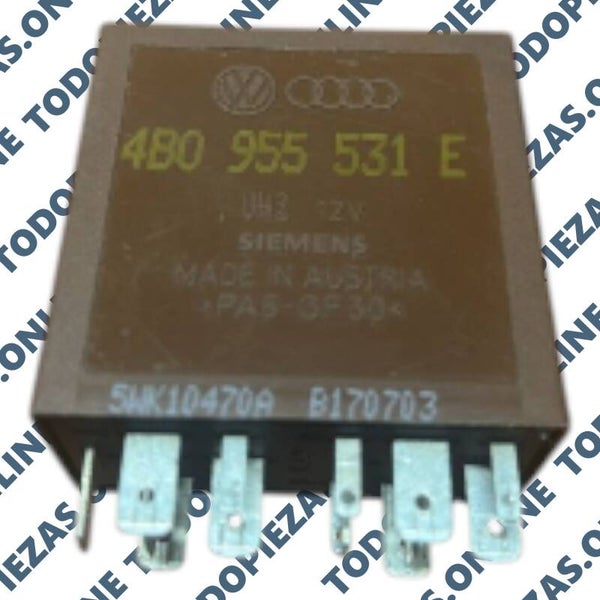 Relé de Control Limpiaparabrisas / Lavafaros 12V Siemens OEM: 4B0955531E