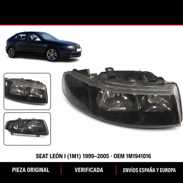 Faro delantero derecho SEAT León I (1M1) 1999–2005 OEM 1M1941016