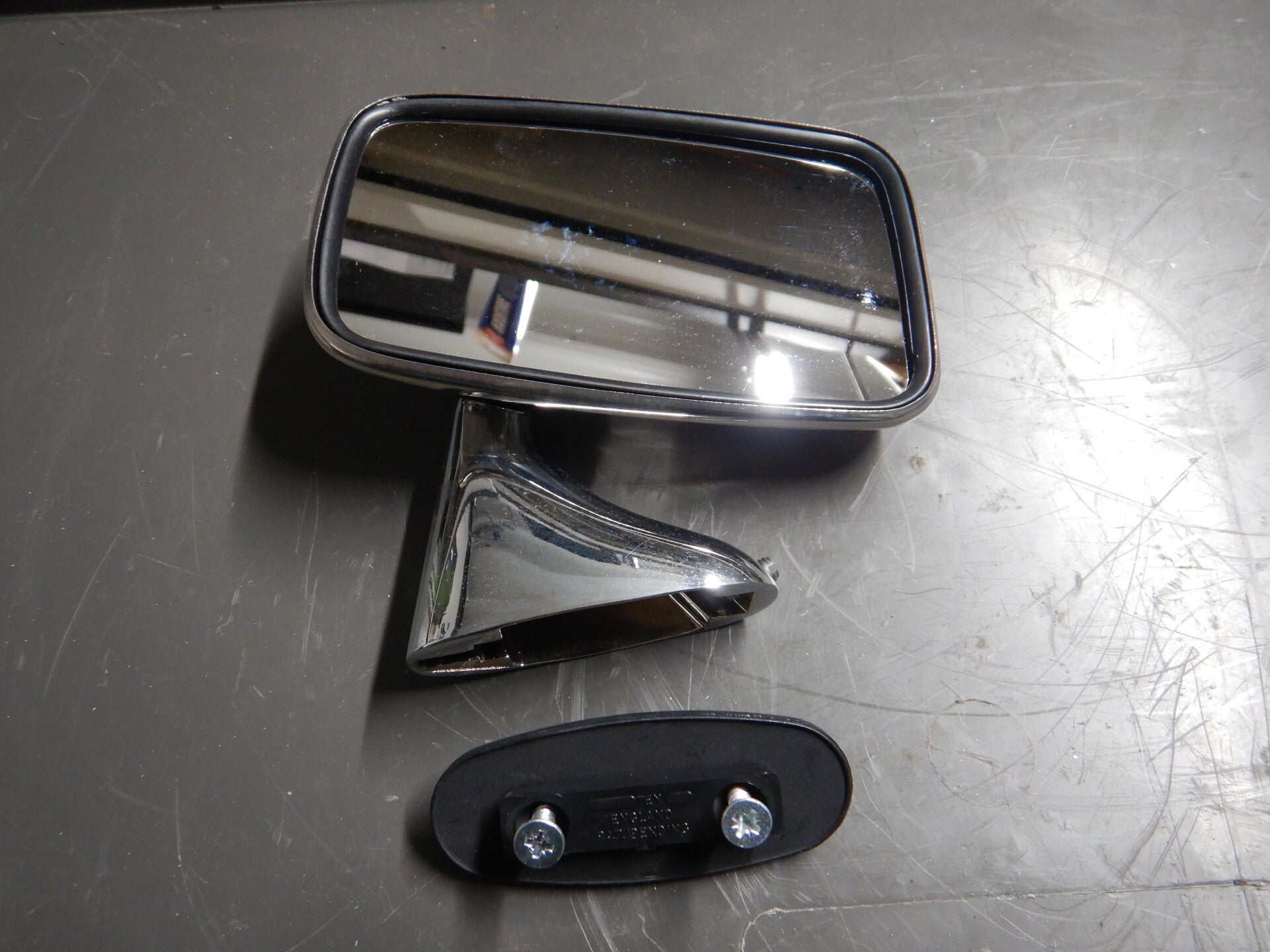 Door Mirror, flat, stainless steel, RH  GAM258X