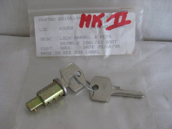 Jaguar Lock barrel with keys