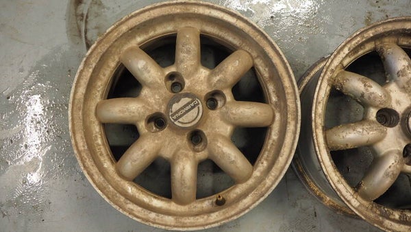 Set lichtmetalen 14"Carmona Velgen type Minilight 6Jx14"H2