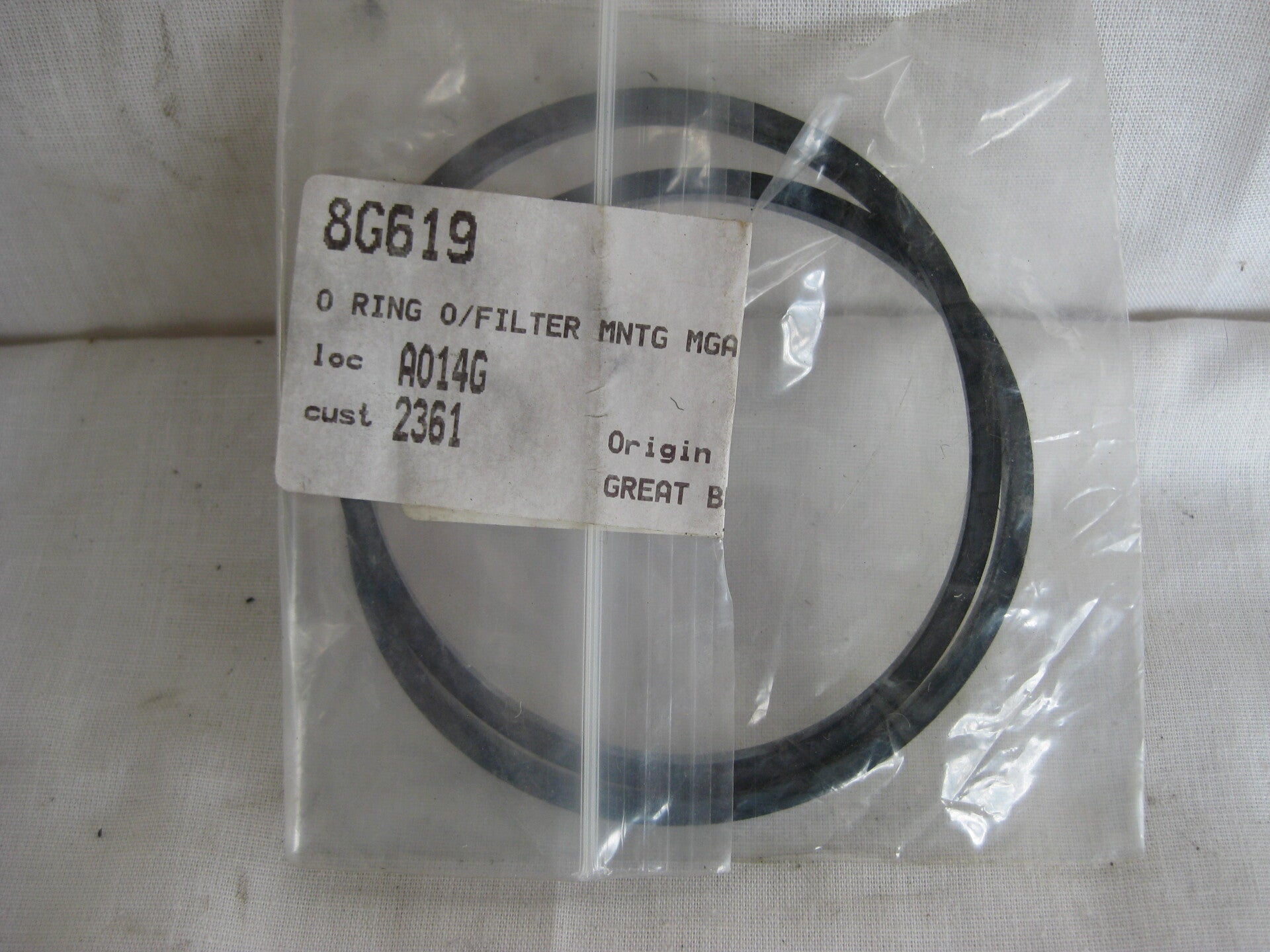 Sealing Ring, oil filter   8G619