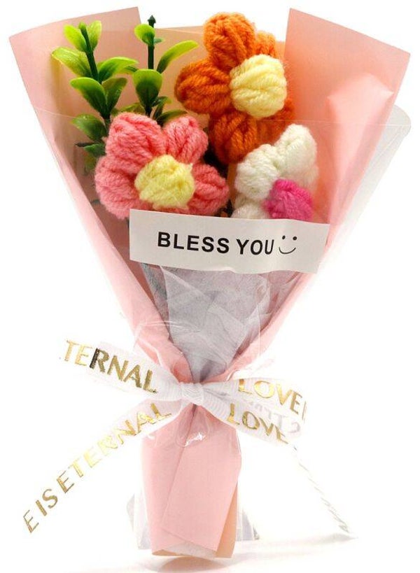 Positive Flowers - Bless you Bloemen - Roze 15cm