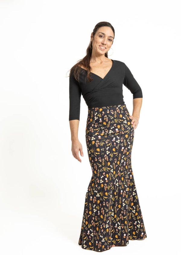 Forastera Rok Zwart Hojas