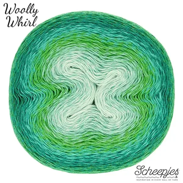 Scheepjes Woolly Whirl 1x1000m - 475 Melting Mint Centre