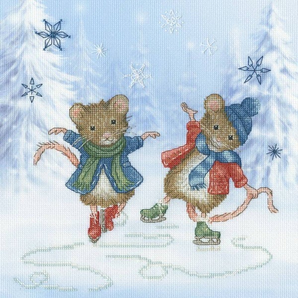 Festive Figure Skaters - Bothy Threads