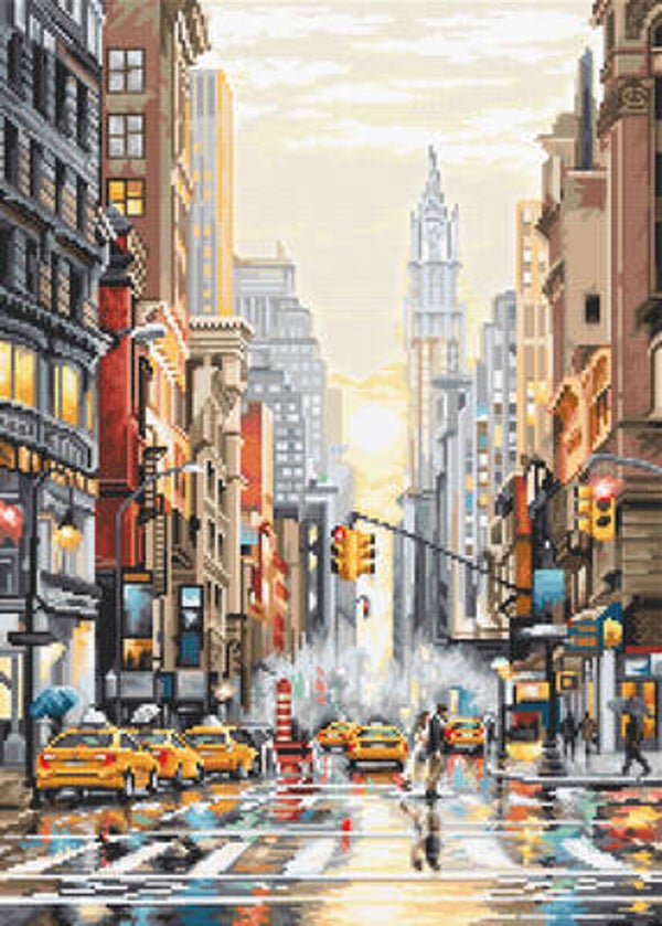 Zonsondergang op 5th Avenue - Leti Stitch