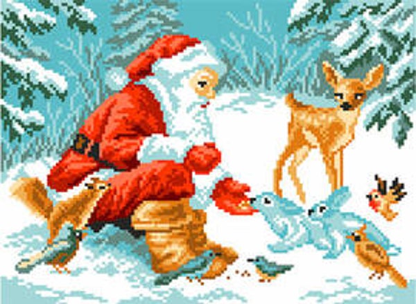 VOORBEDRUKT AIDA WINTER GIFTS - MATRYONIN POSAD