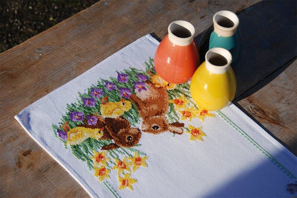 PEARLAIDA LOPER KIT KONIJNEN MET KUIKENTJES