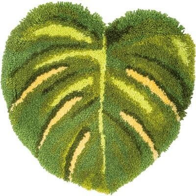 Knoopvormtapijt kit Monstera blad