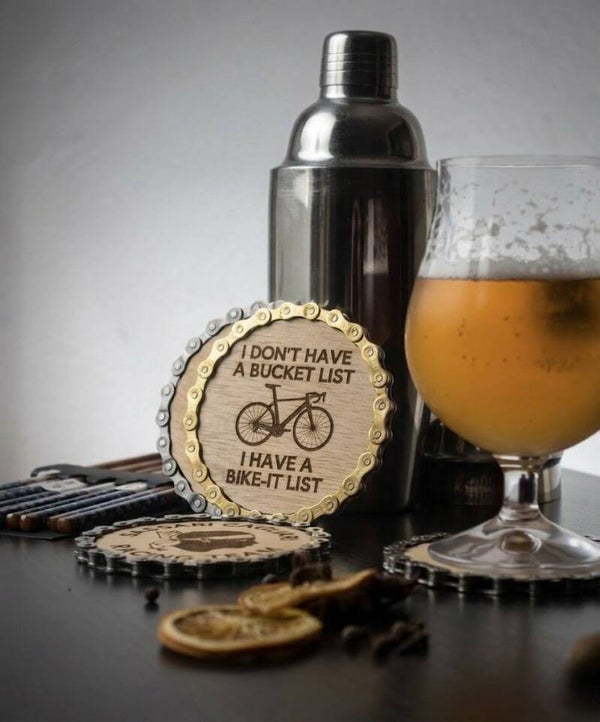 Fietsonderzetter - Vakmanschap voor de echte wielerfanaat