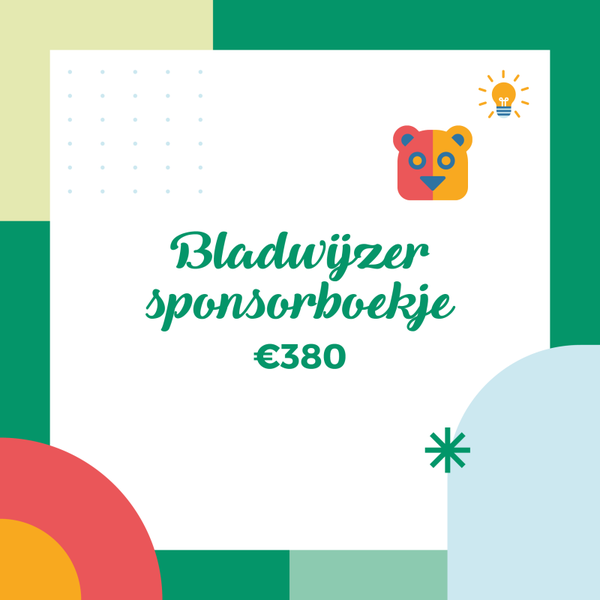 Bladwijzer sponsorboekje