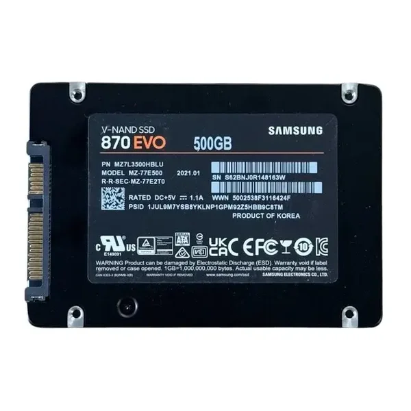 Samsung 870 EVO SSD 500GB