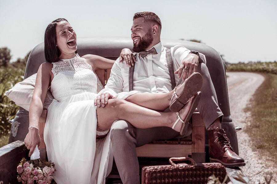 Brautpaar Lachmoment