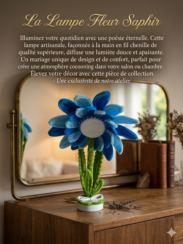 Lampe en fleurs