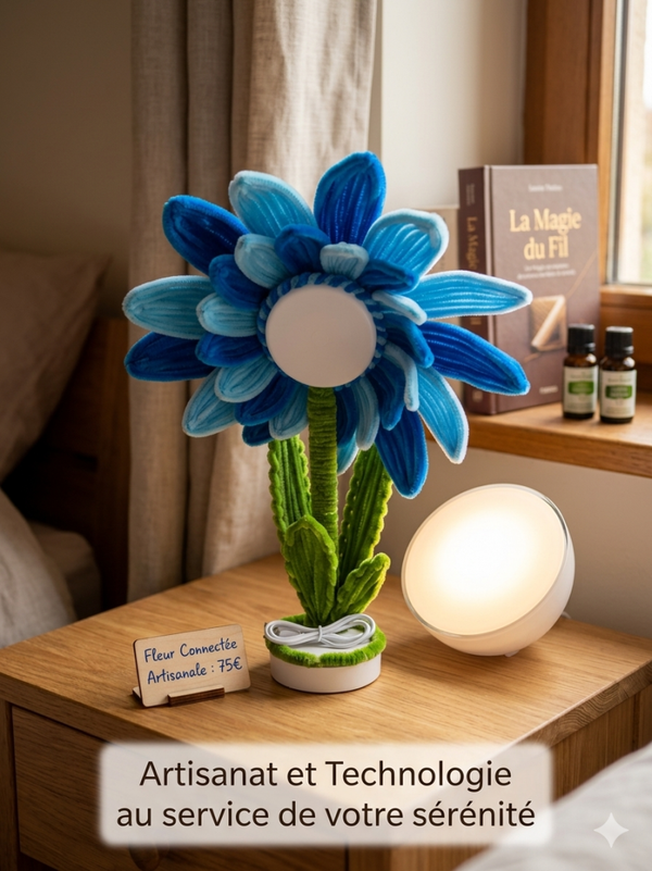 Une lampe fleur