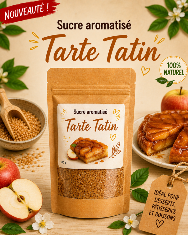 🍎 Sucre Aromatisé Tarte Tatin – 100 g