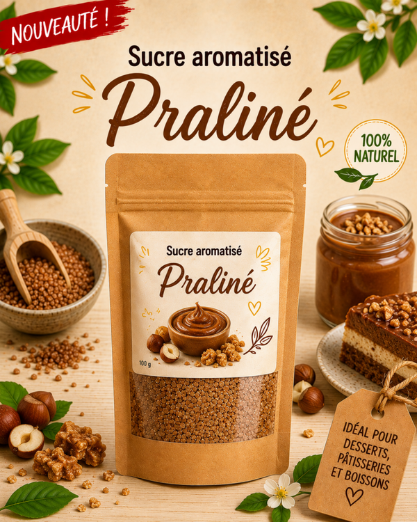 🌰 Sucre Aromatisé Praliné – 100 g