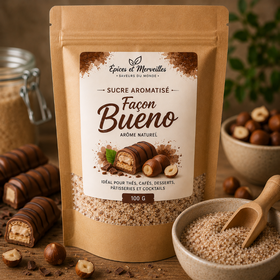 🍫 Sucre Aromatisé Façon Bueno – 100 g