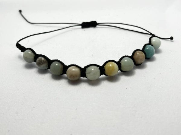 BRACCIALE SHAMBALLA IN AMAZZONITE