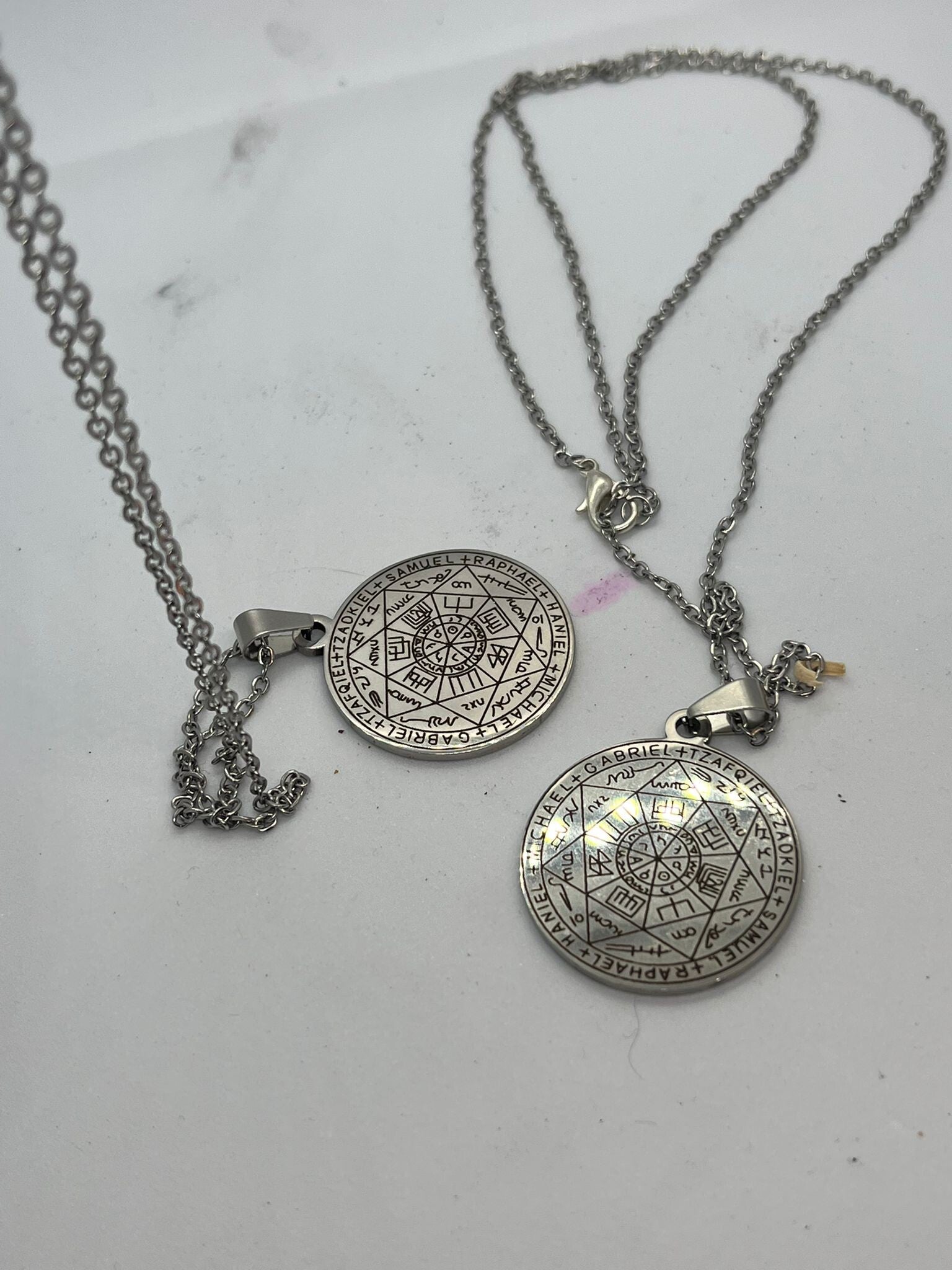 COLLANA SIGILLO DEI 7 ARCANGELI IN ACCIAIO