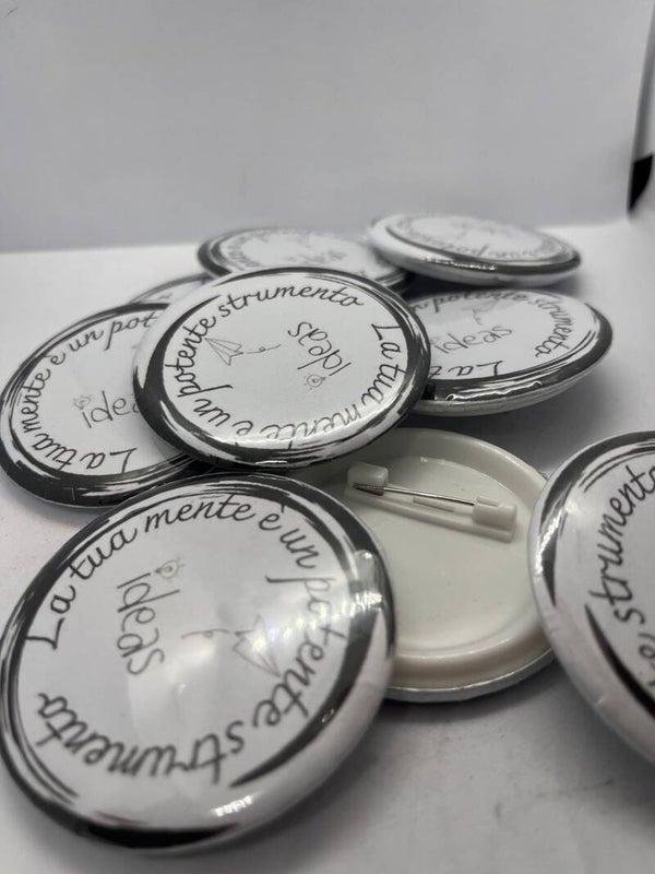 SPILLA CON FRASE "LA MENTE È UN POTENTE STRUMENTO"