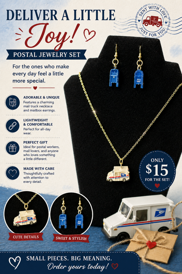 Post office jewelry set