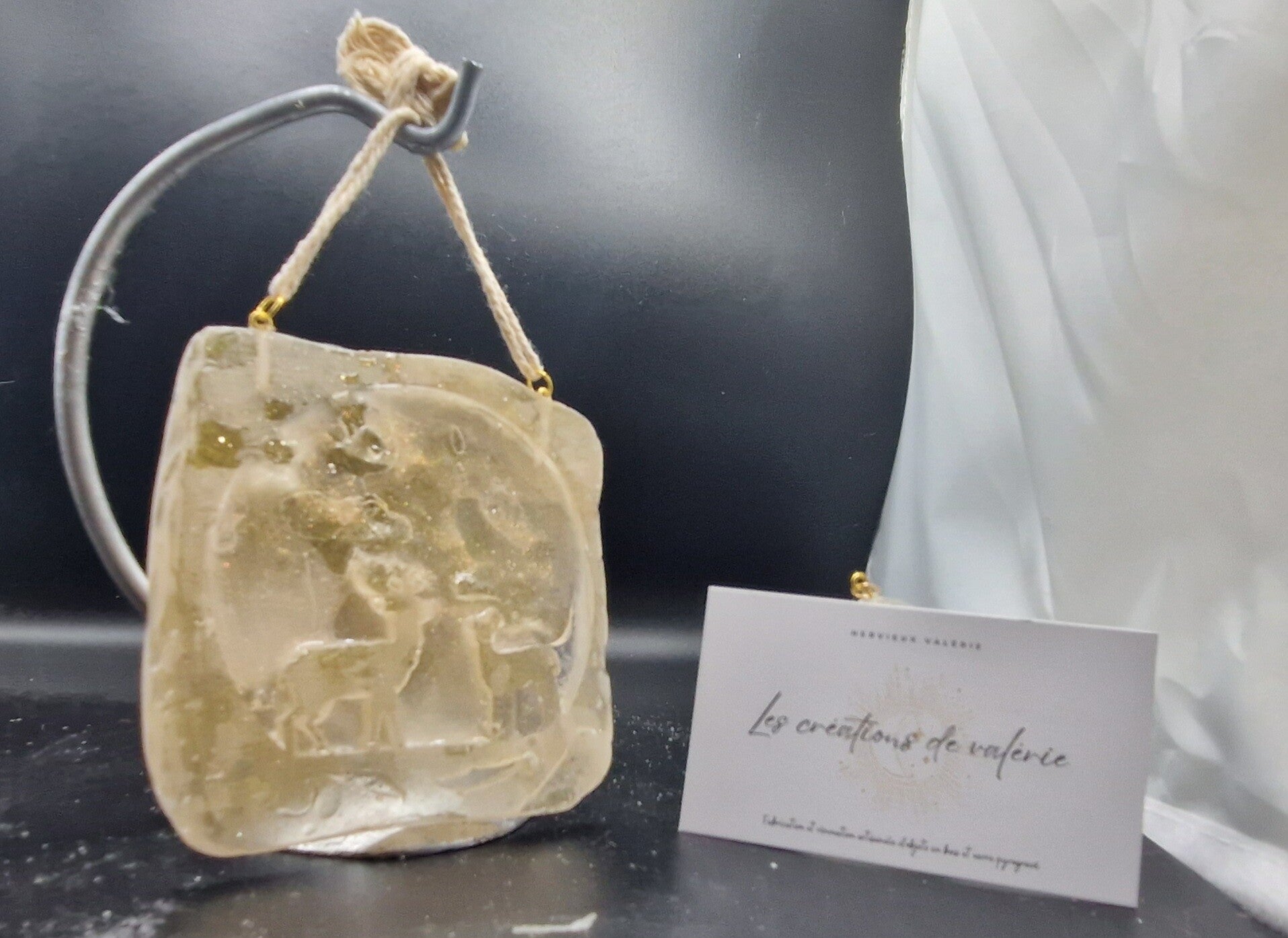 Décoration de Noël motif biche en résine