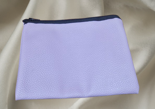 Pochette simili cuir violet