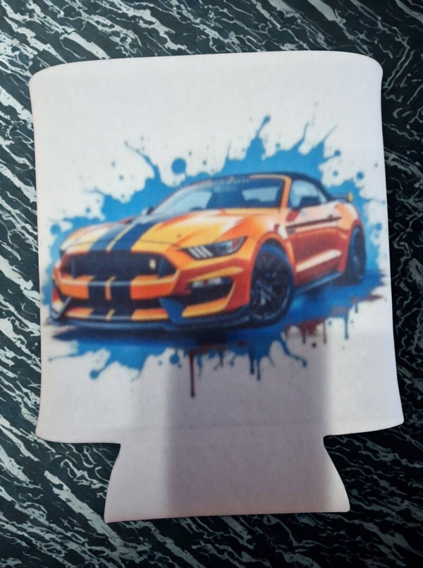 Pochette pour canette / bouteille d'eau motif voiture de sport modèle 3