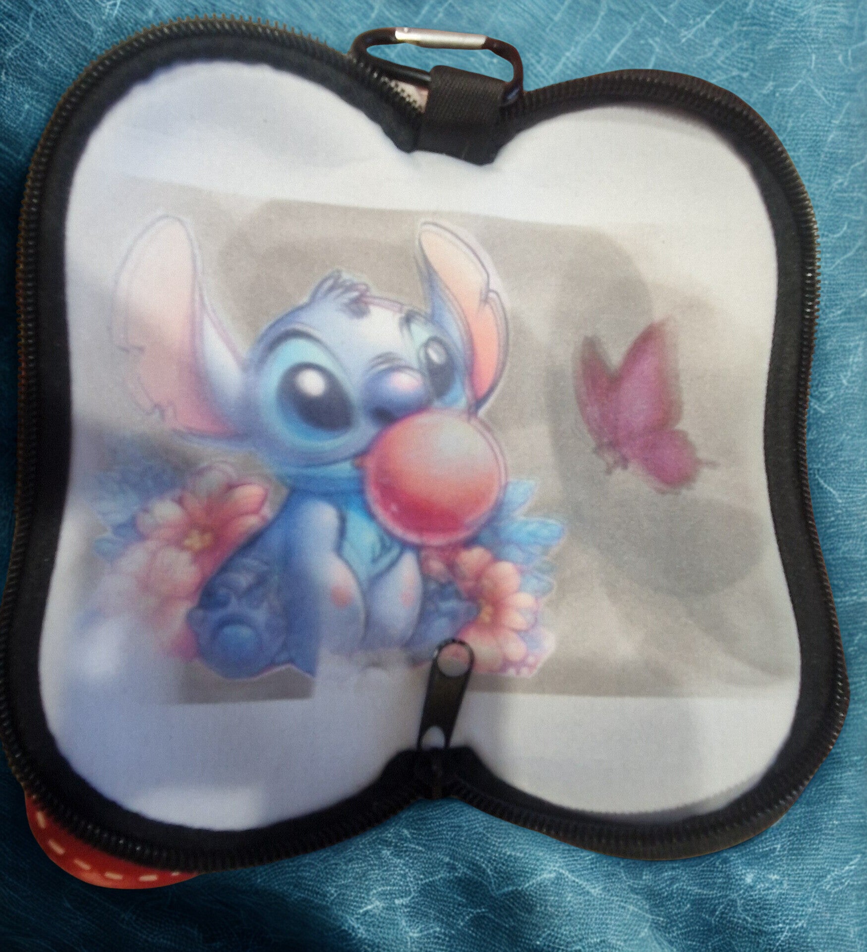 Etui lunette motif stich bulle en mousse