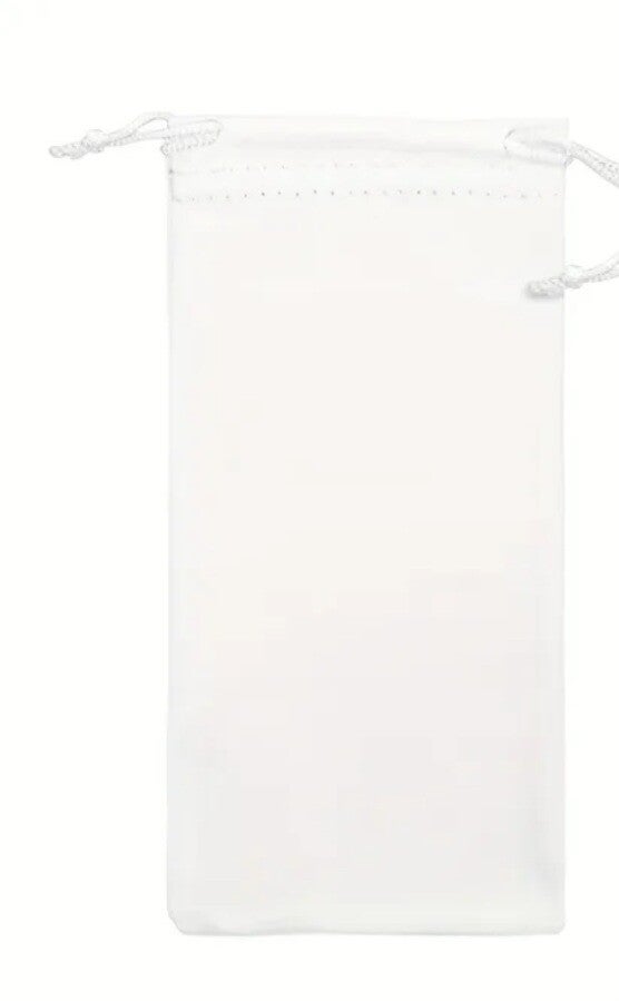 Étui/pochette  microfibré pour lunette, stylo, bijoux personnalisation