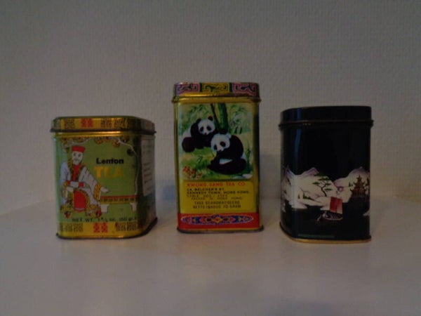 Set Drie kleine theebusjes China