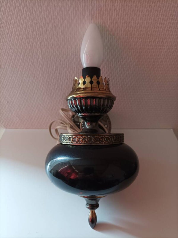 Muurlamp Met Bewerkt glas