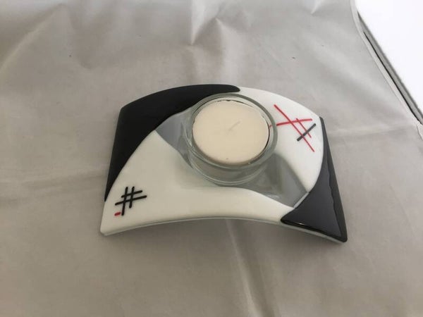 Boogvormige waxinelichthouder