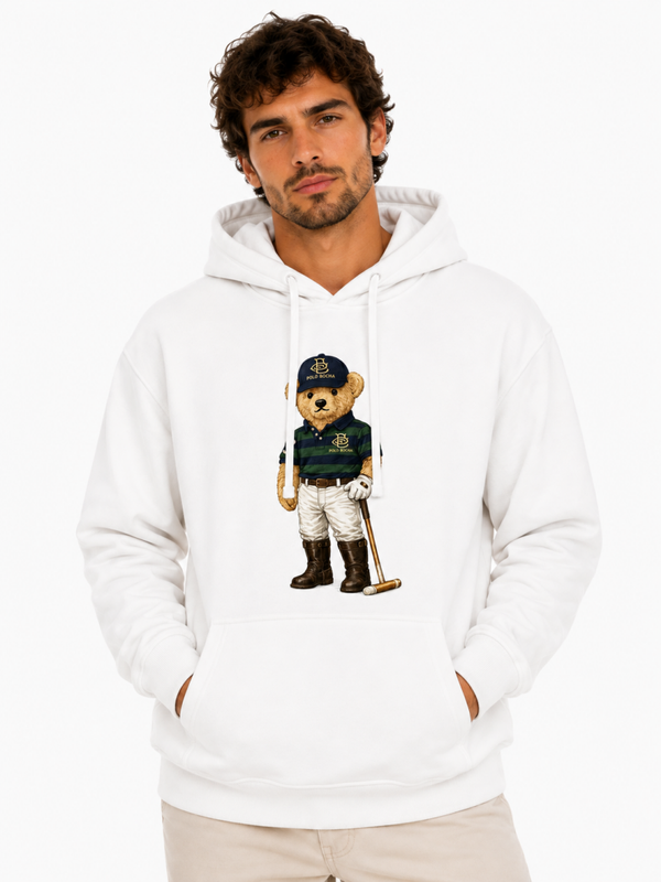 SUDADERA CAPUCHA UNISEX KNG222WH